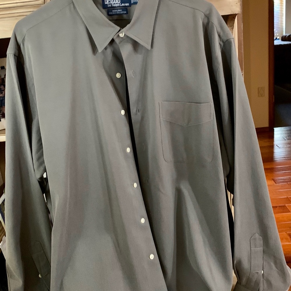 Polo long sleeve silk shirt